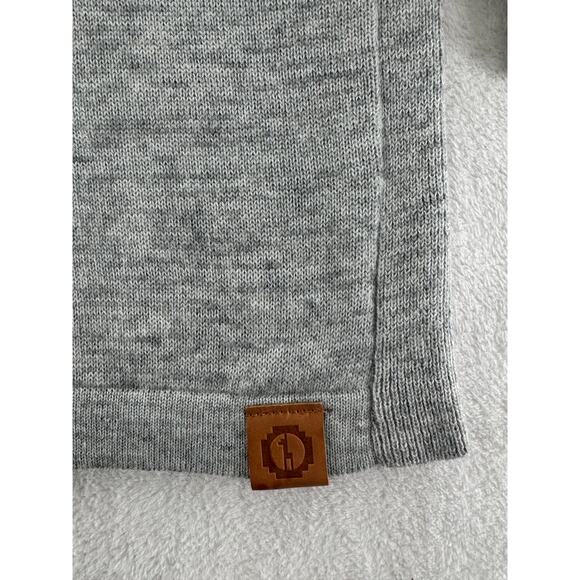PAKA Hoodie Sweater Size Large Royal Alpaca Wool Gray Handknit Peru L Unisex - Picture 6 of 8